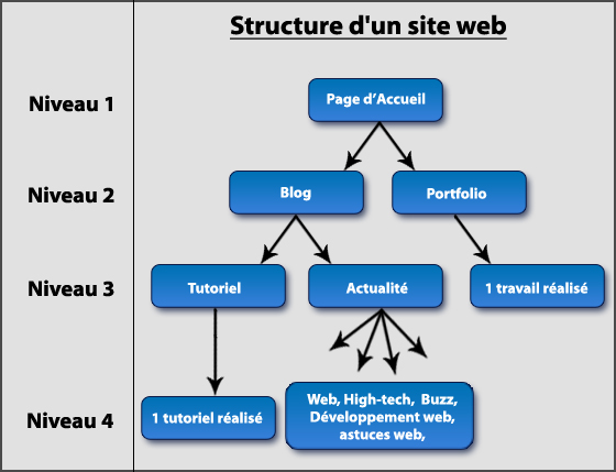 Hiérarchie d'un site web